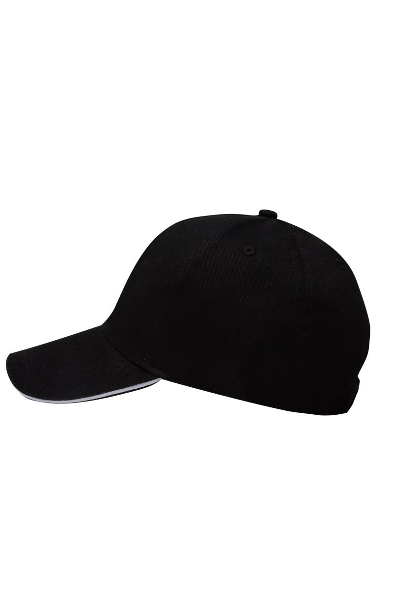 MCT200V.GORRA 5 PANELES BLACK/WHITE U