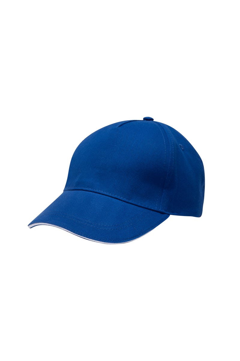 MCT200V.GORRA 5 PANELES ROYAL BLUE/WHITE U