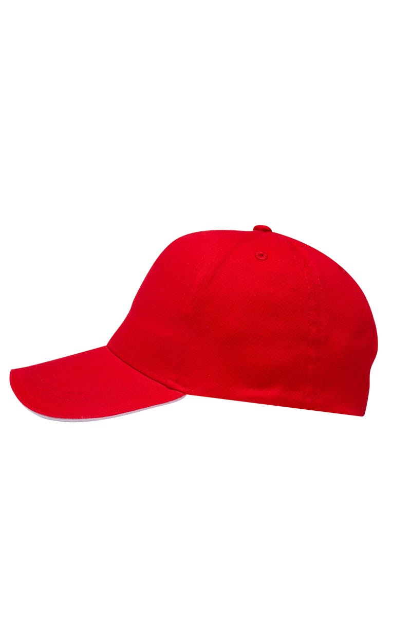 MCT200V.GORRA 5 PANELES RED/WHITE U