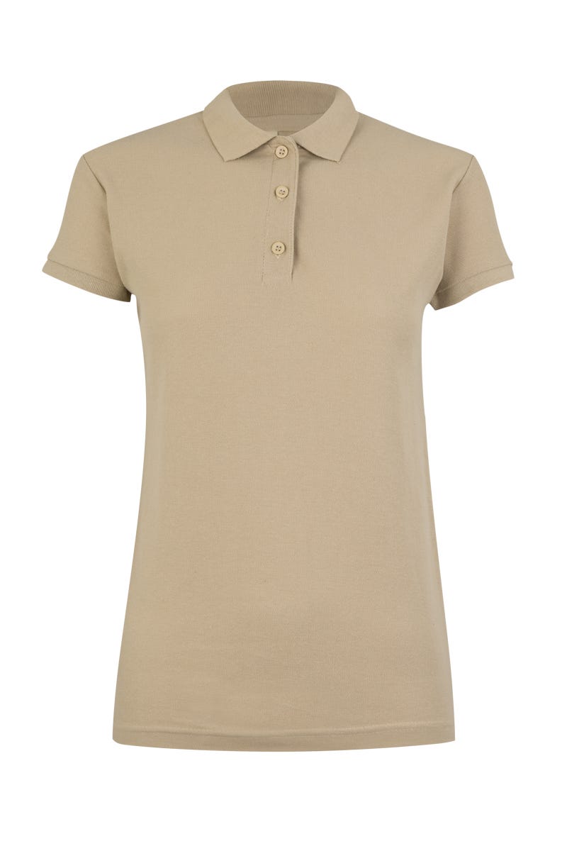 MK214CV.POLO MANGA CORTA MUJER 210 SAND 2XL