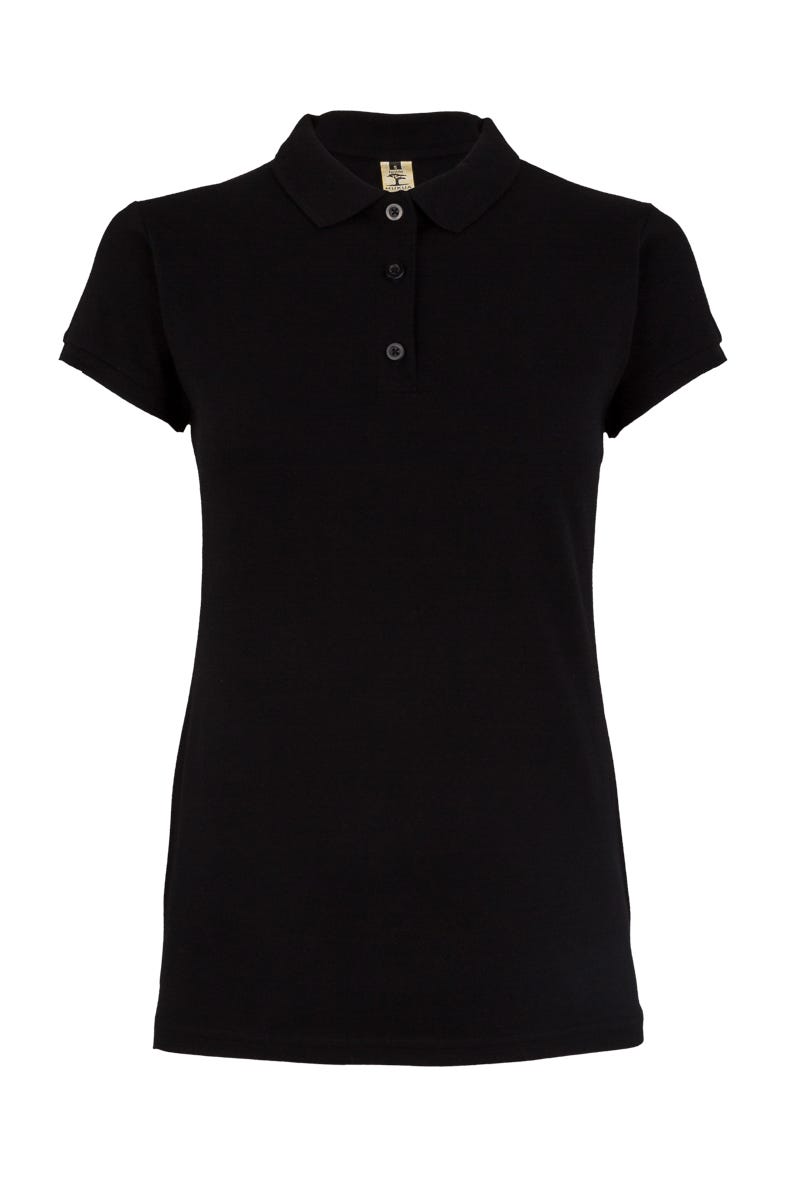 MK214CV.POLO MANGA CORTA MUJER 210 BLACK 2XL