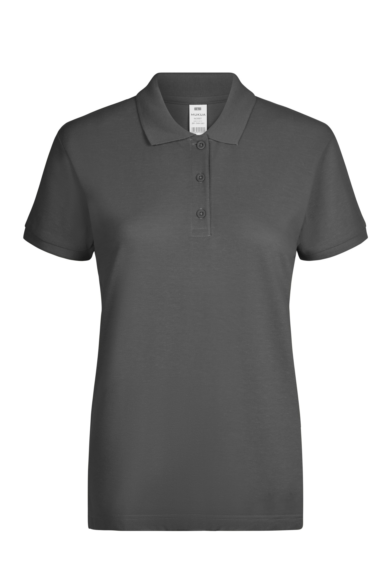 MK214CV.POLO MANGA CORTA MUJER 210 DARK GREY XS