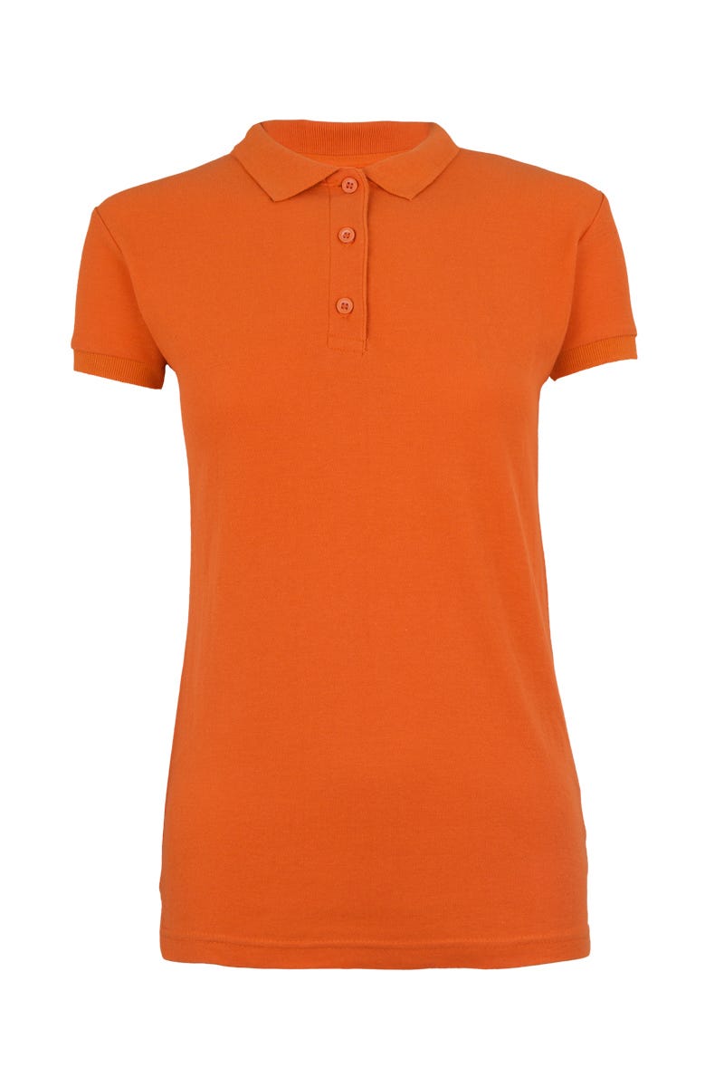 MK214CV.POLO MANGA CORTA MUJER 210 ORANGE 2XL