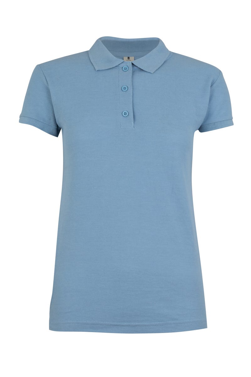 MK214CV.POLO MANGA CORTA MUJER 210 SKY BLUE 2XL