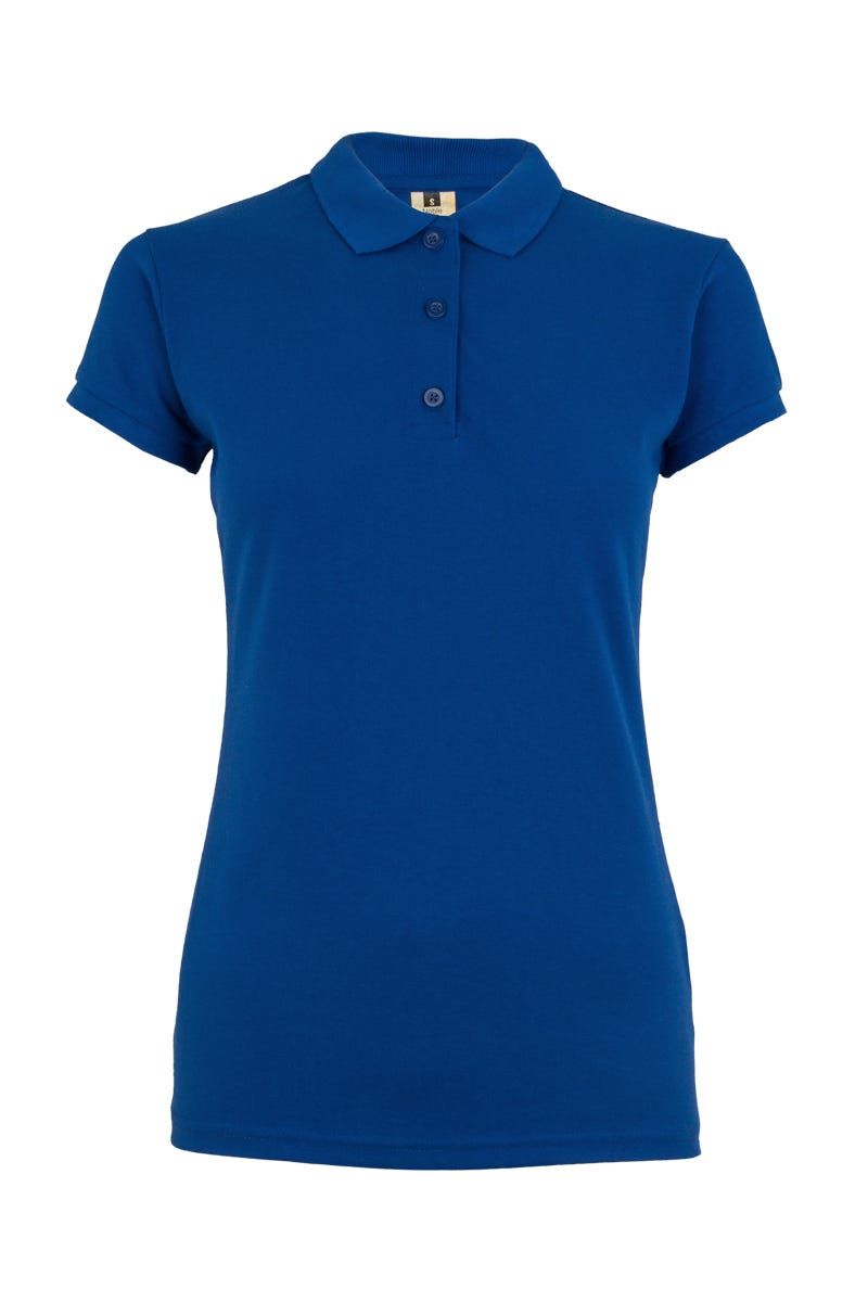 MK214CV.POLO MANGA CORTA MUJER 210 ROYAL BLUE 2XL