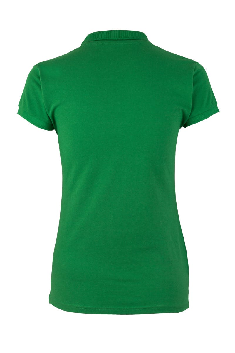 MK214CV.POLO MANGA CORTA MUJER 210 REAL GREEN 2XL