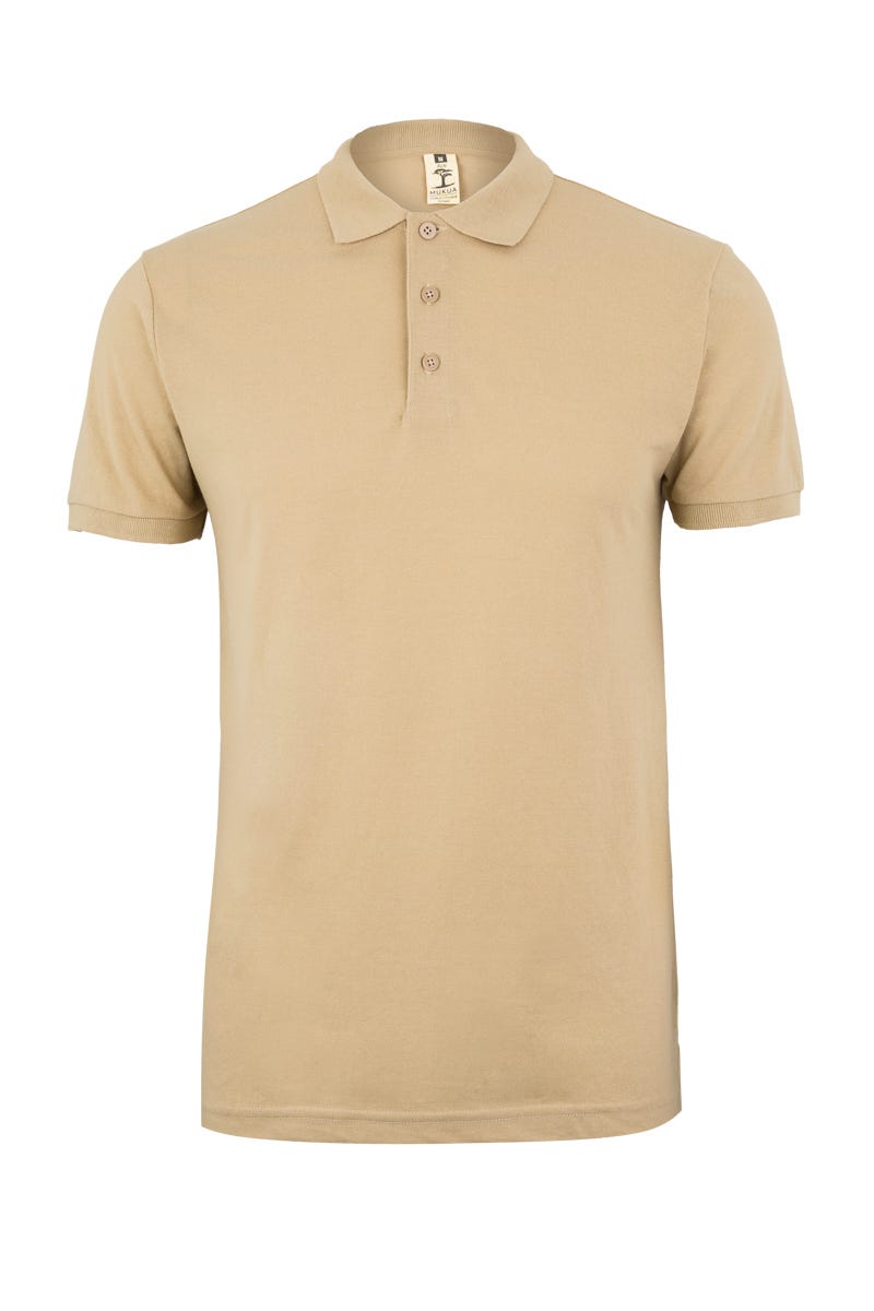 MK215CV.POLO MANGA CORTA 210 SAND 2XL
