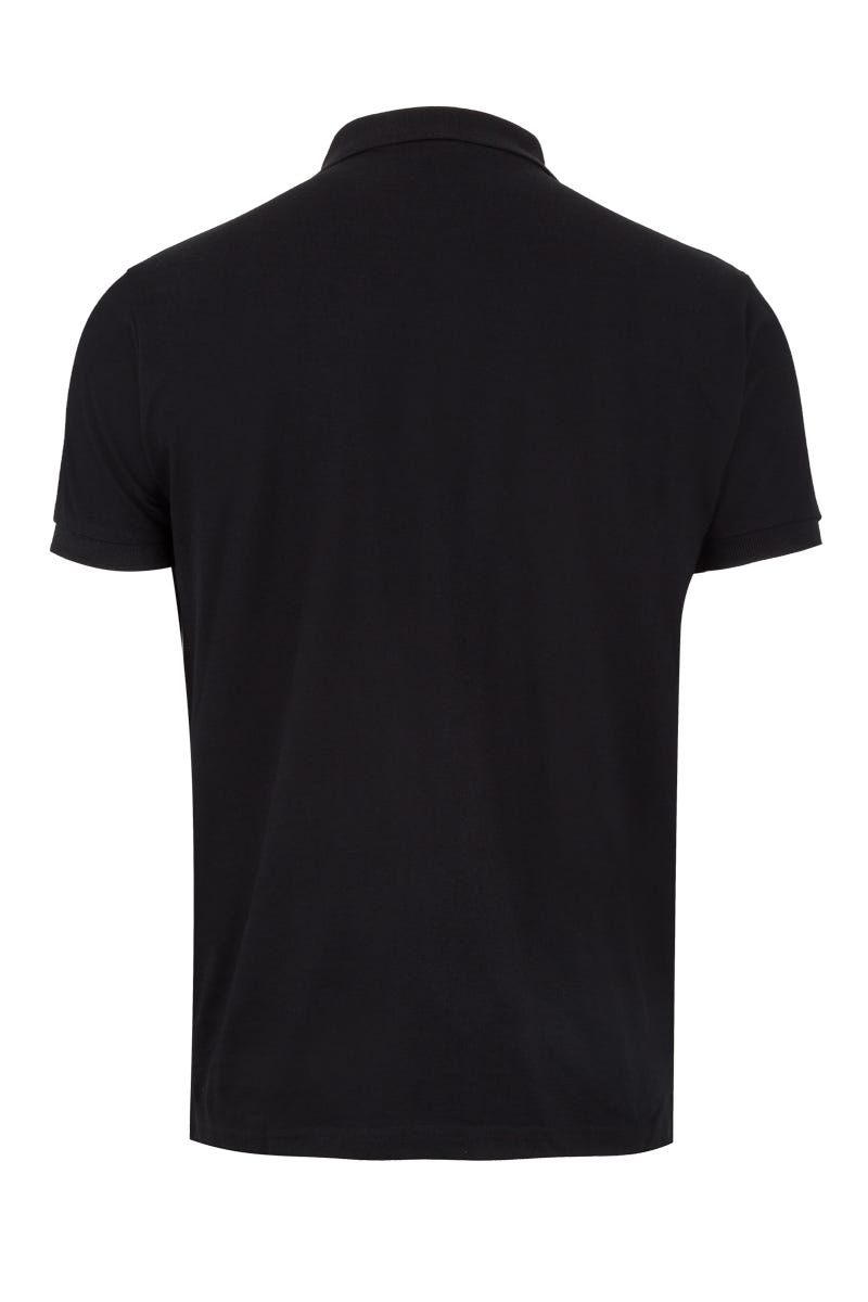 MK215CV.POLO MANGA CORTA 210 BLACK 2XL