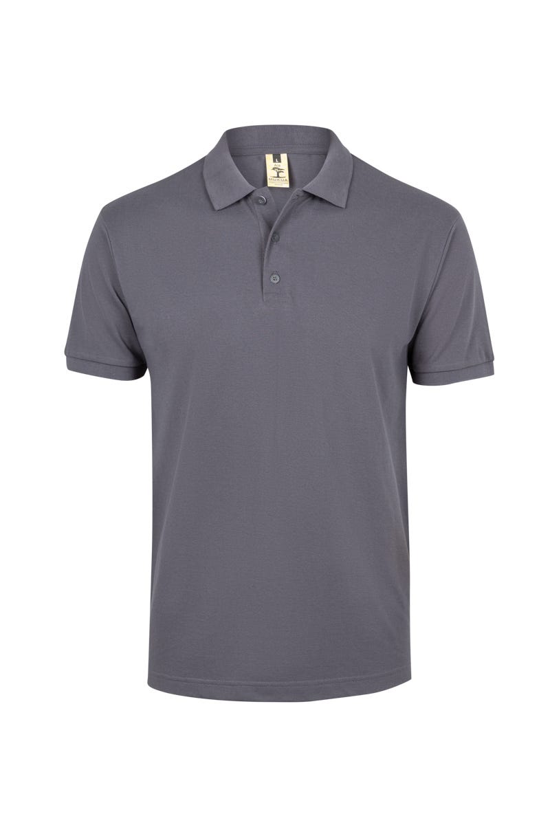 MK215CV.POLO MANGA CORTA 210 DARK GREY 2XL