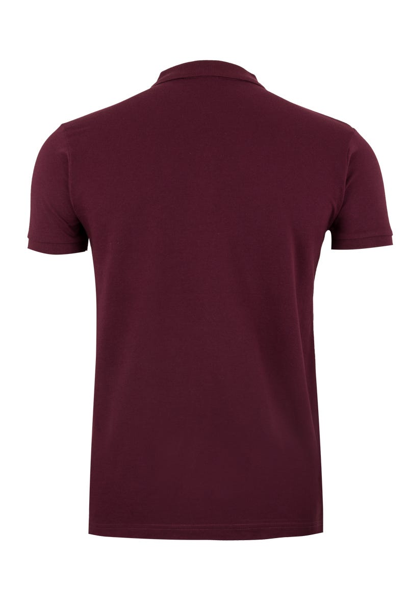 MK215CV.POLO MANGA CORTA 210 WINE 2XL