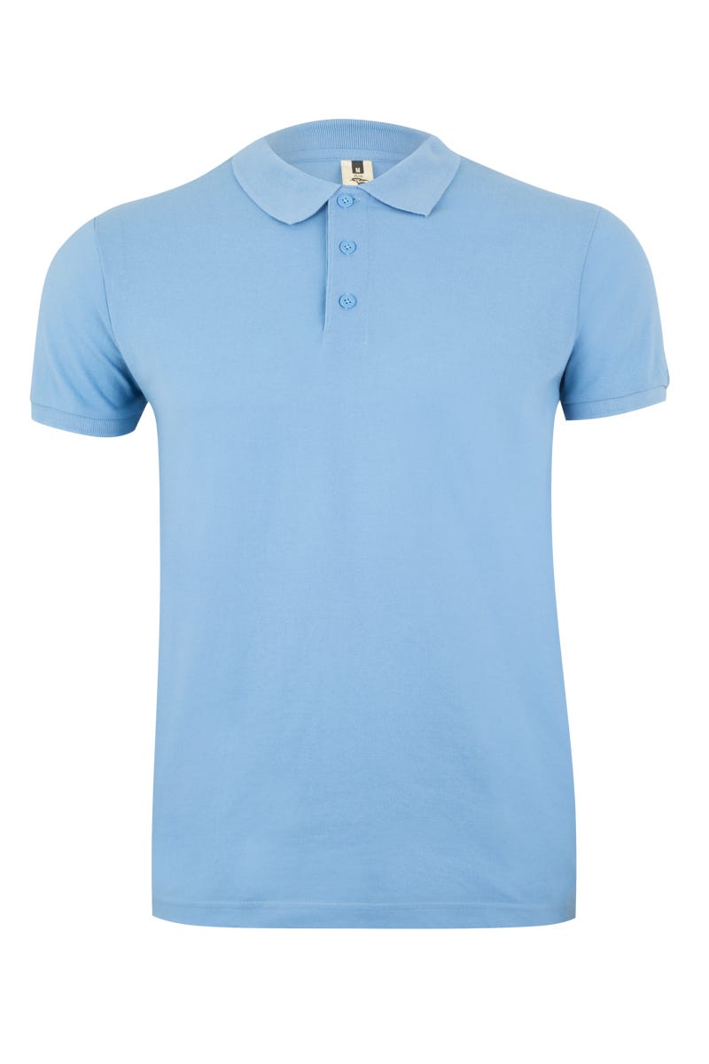 MK215CV.POLO MANGA CORTA 210 SKY BLUE 2XL