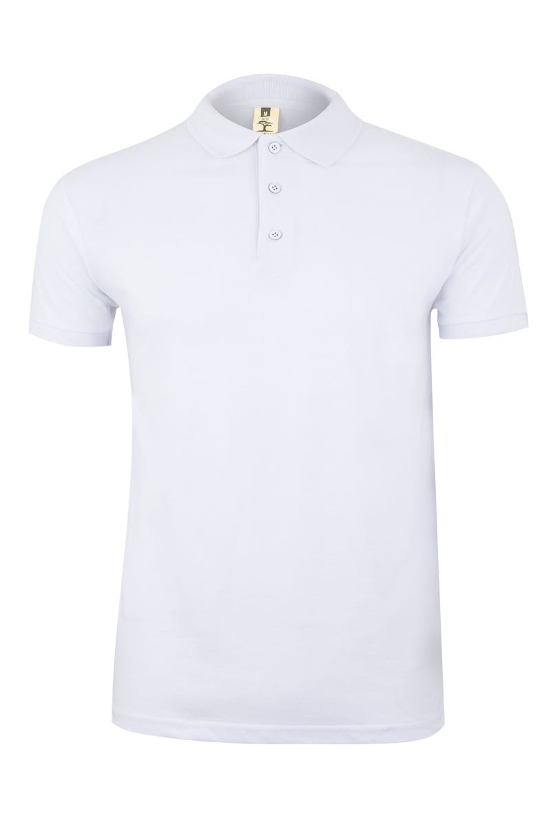MK215WV.POLO MANGA CORTA 210 WHITE 2XL