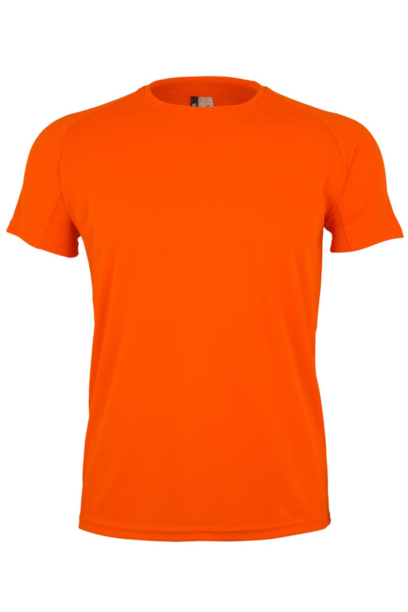 MK520V.CAMISETA TÉCNICA MANGA CORTA FLUOR ORANGE 2XL