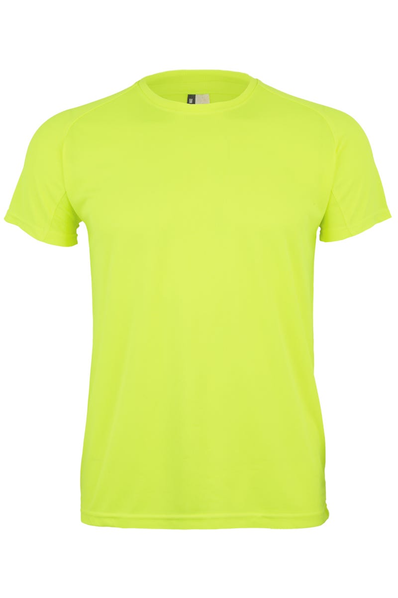 MK520V.CAMISETA TÉCNICA MANGA CORTA FLÚOR YELLOW 2XL