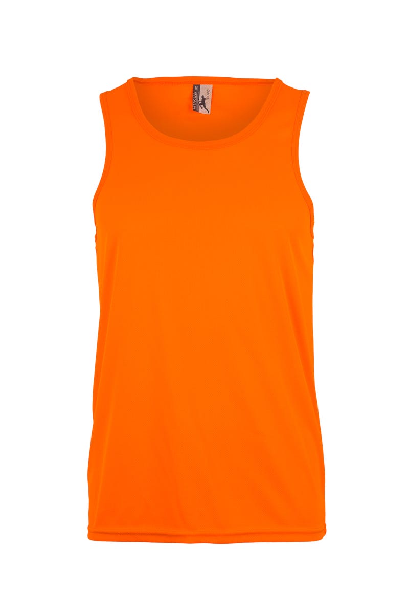 MK525V.CAMISETA TÉCNICA TIRANTES FLUOR ORANGE 2XL