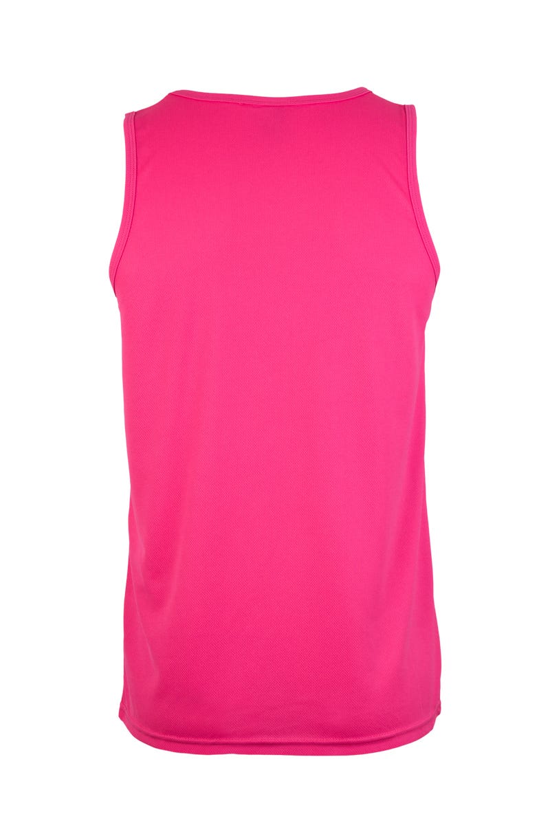 MK525V.CAMISETA TÉCNICA TIRANTES FLÚOR PINK 2XL