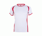 MK530V.CAMISETA TÉCNICA MC BICOLOR WHITE/RED 2XL