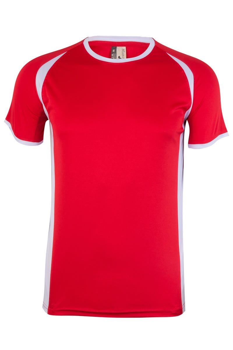 MK530V.CAMISETA TÉCNICA MC BICOLOR RED/WHITE 2XL