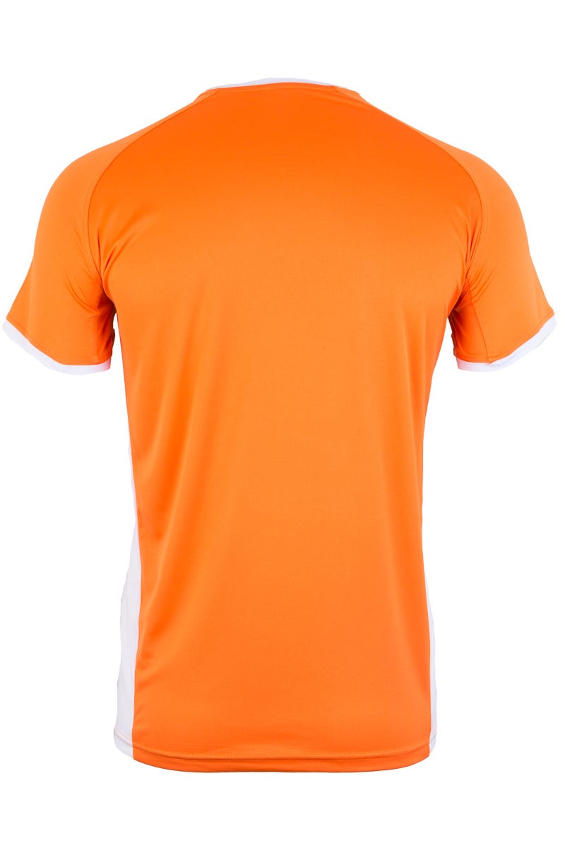 MK530V.CAMISETA TÉCNICA MC BICOLOR ORANGE/WHITE 2XL