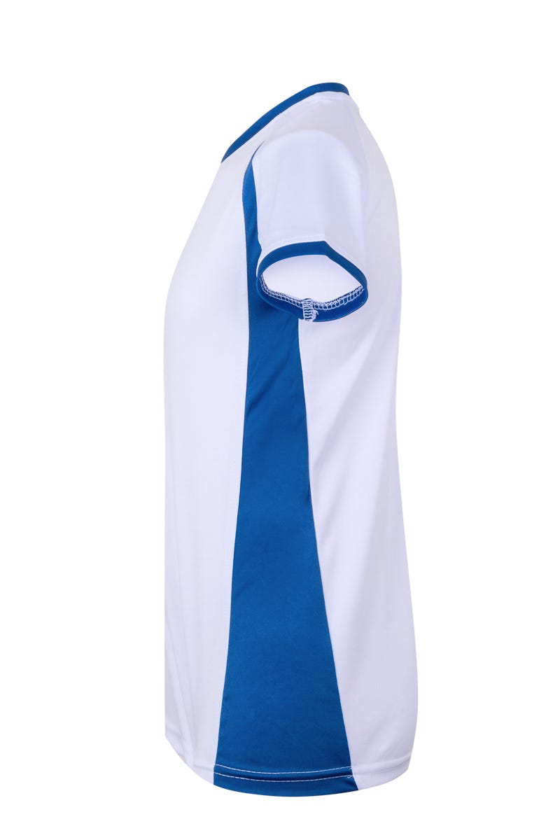 MK531V.CAMISETA TÉCNICA BIC KIDS WHITE/ROYAL BLUE 12/14