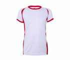 MK531V.CAMISETA TÉCNICA BIC KIDS WHITE/RED 12/14