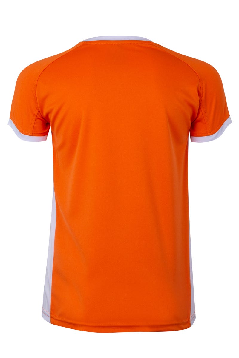 MK531V.CAMISETA TÉCNICA BIC KIDS ORANGE/WHITE 12/14