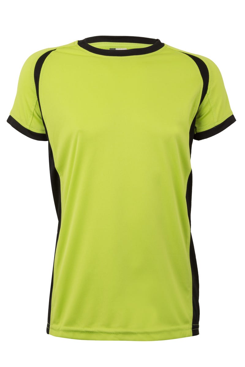 MK531V.CAMISETA TÉCNICA BIC KIDS FLÚOR YELLOW/BLACK 12/14
