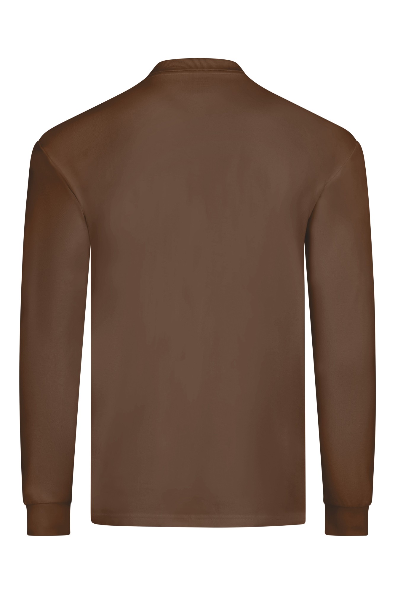 PL200UC.POLO UNISEX MANGA LARGA MOCHA S