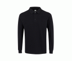 PL200UC.POLO UNISEX MANGA LARGA BLACK 2XL