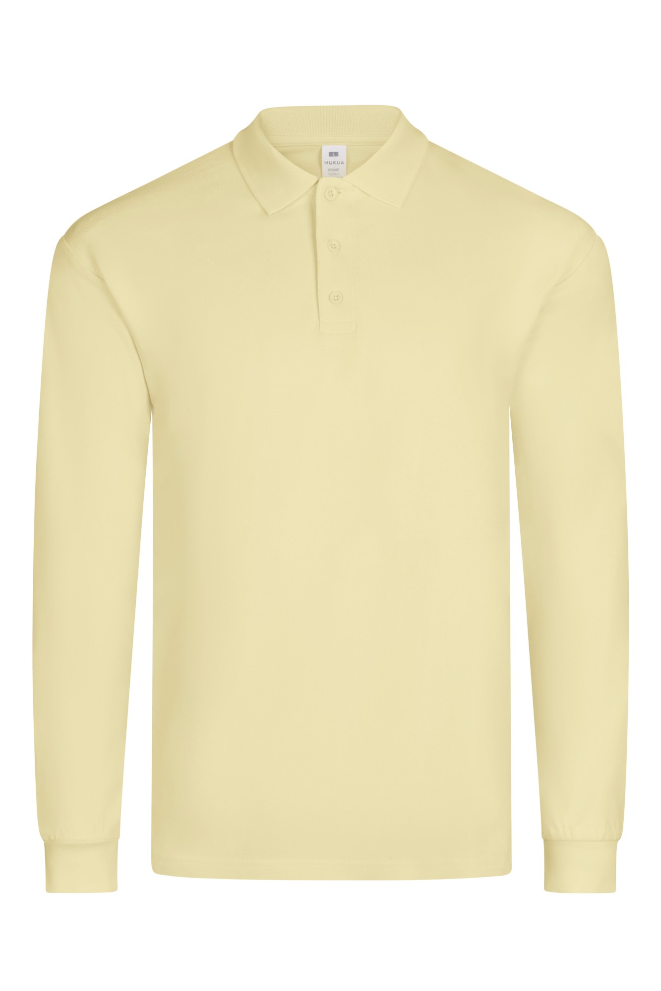PL200UC.POLO UNISEX MANGA LARGA BUTTER YELLOW S