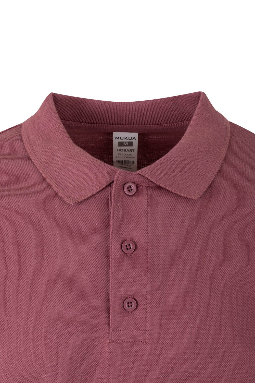 PL200UC.POLO UNISEX MANGA LARGA GRAPE 2XL