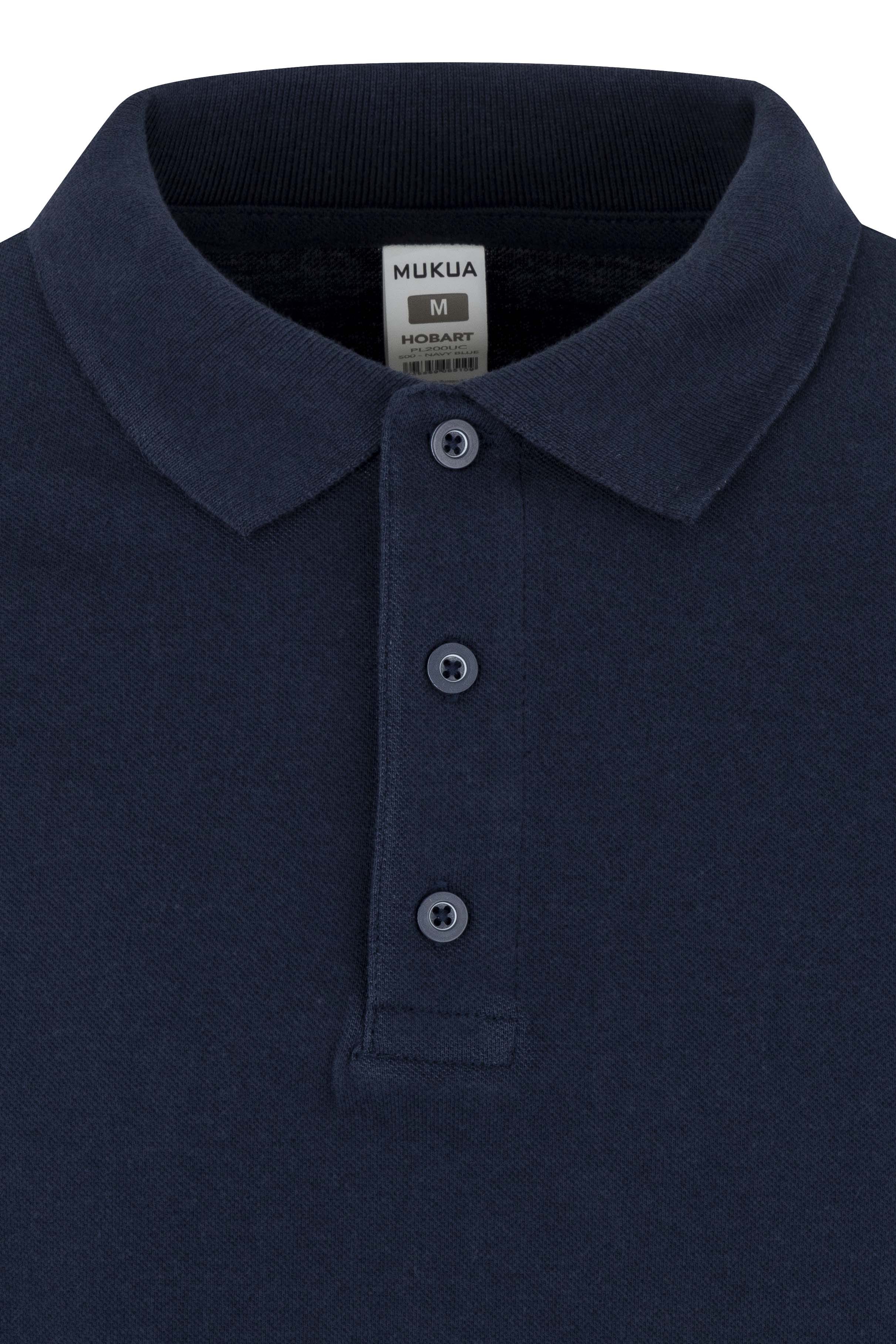 PL200UC.POLO UNISEX MANGA LARGA NAVY 2XL