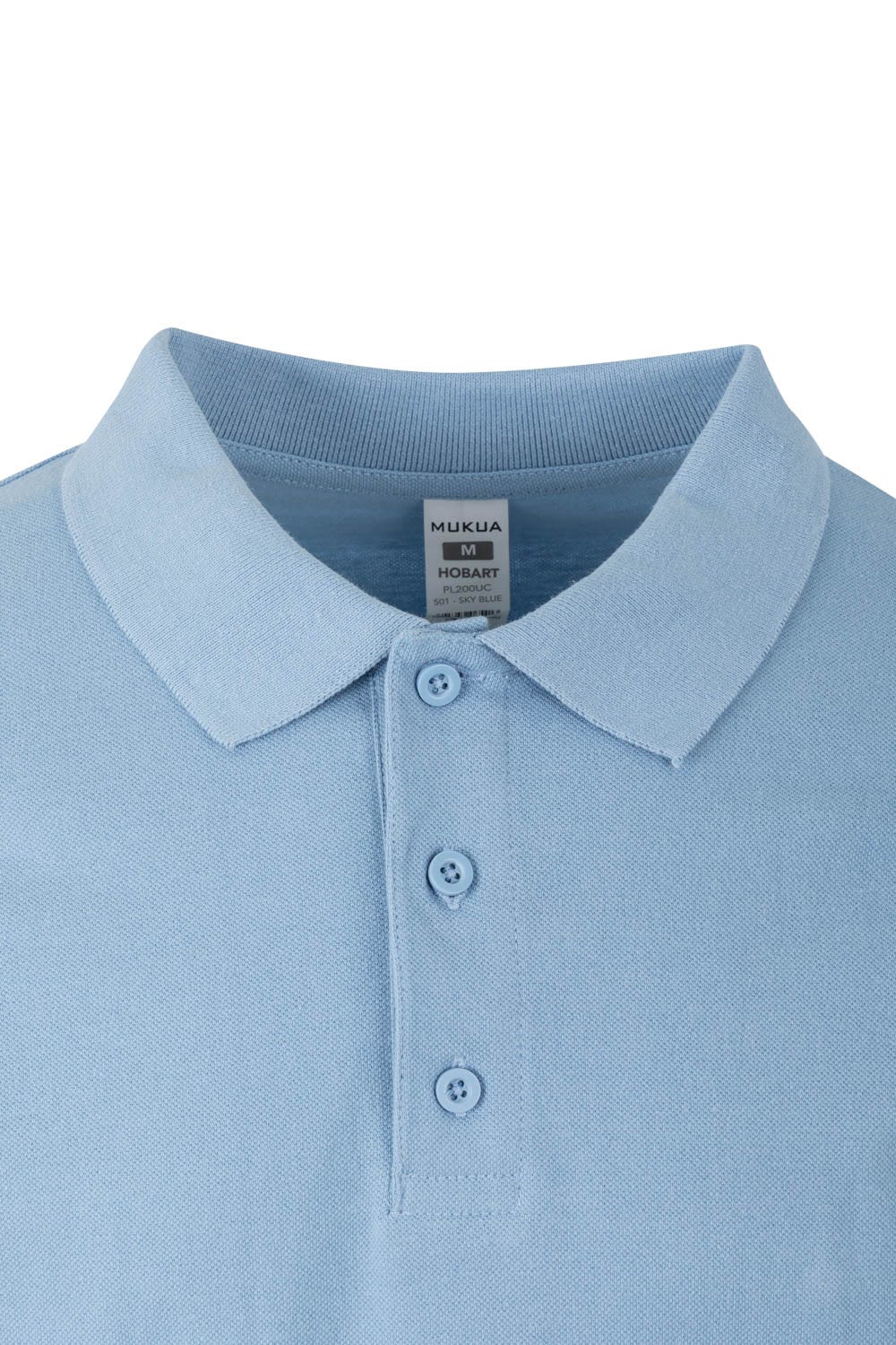 PL200UC.POLO UNISEX MANGA LARGA SKY BLUE 2XL