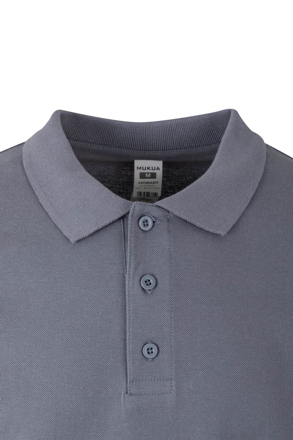 PL200UC.POLO UNISEX MANGA LARGA BLUE FOG 2XL