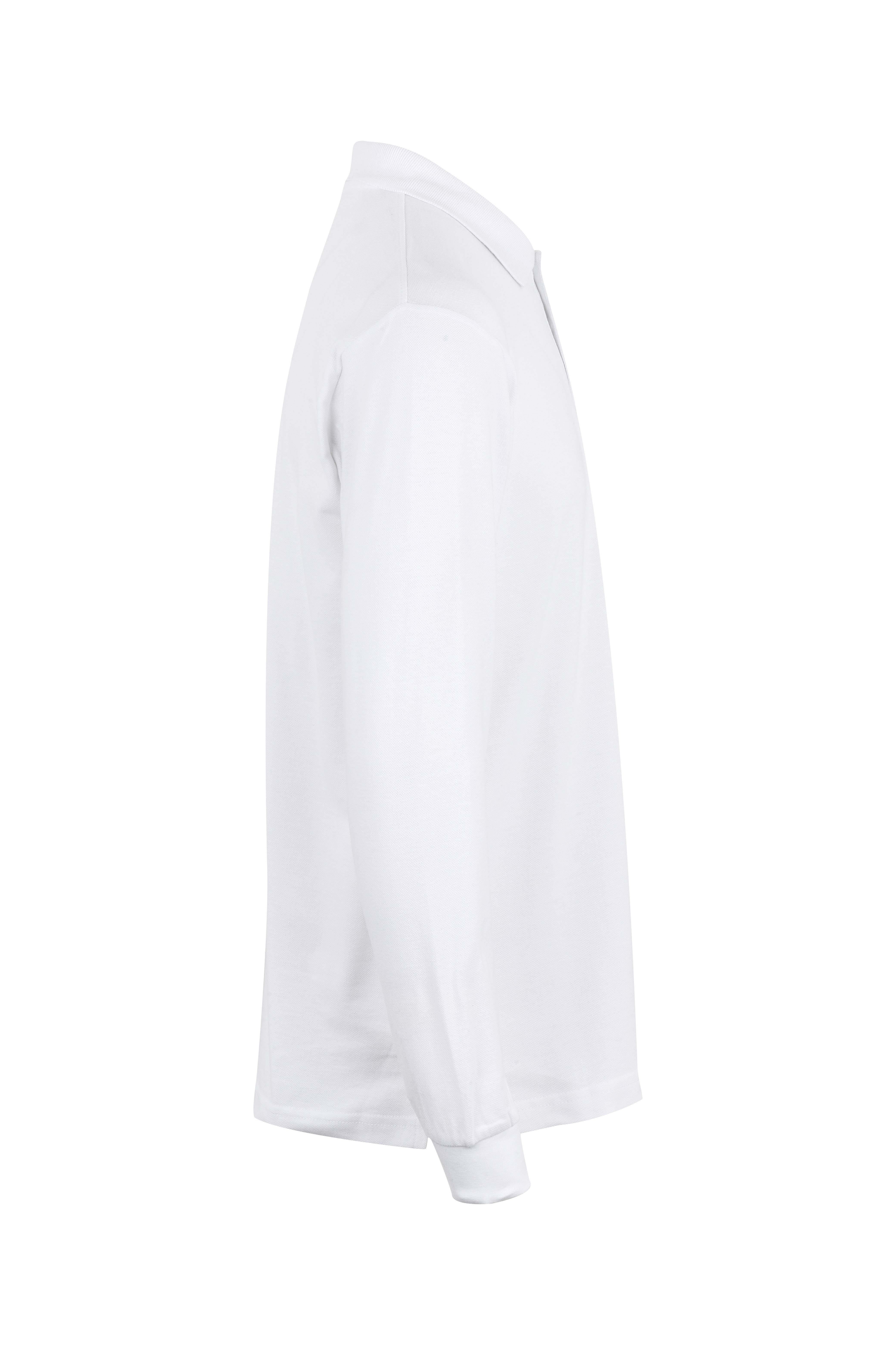 PL200UW.POLO UNISEX MANGA LARGA WHITE 2XL