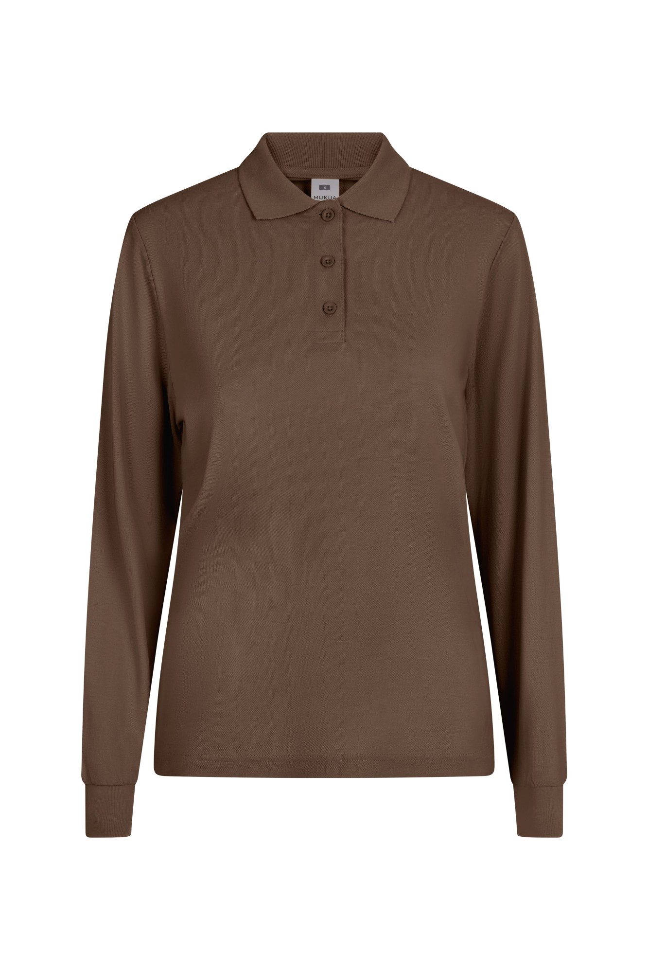 PL200WC.POLO MANGA LARGA MUJER MOCHA XS