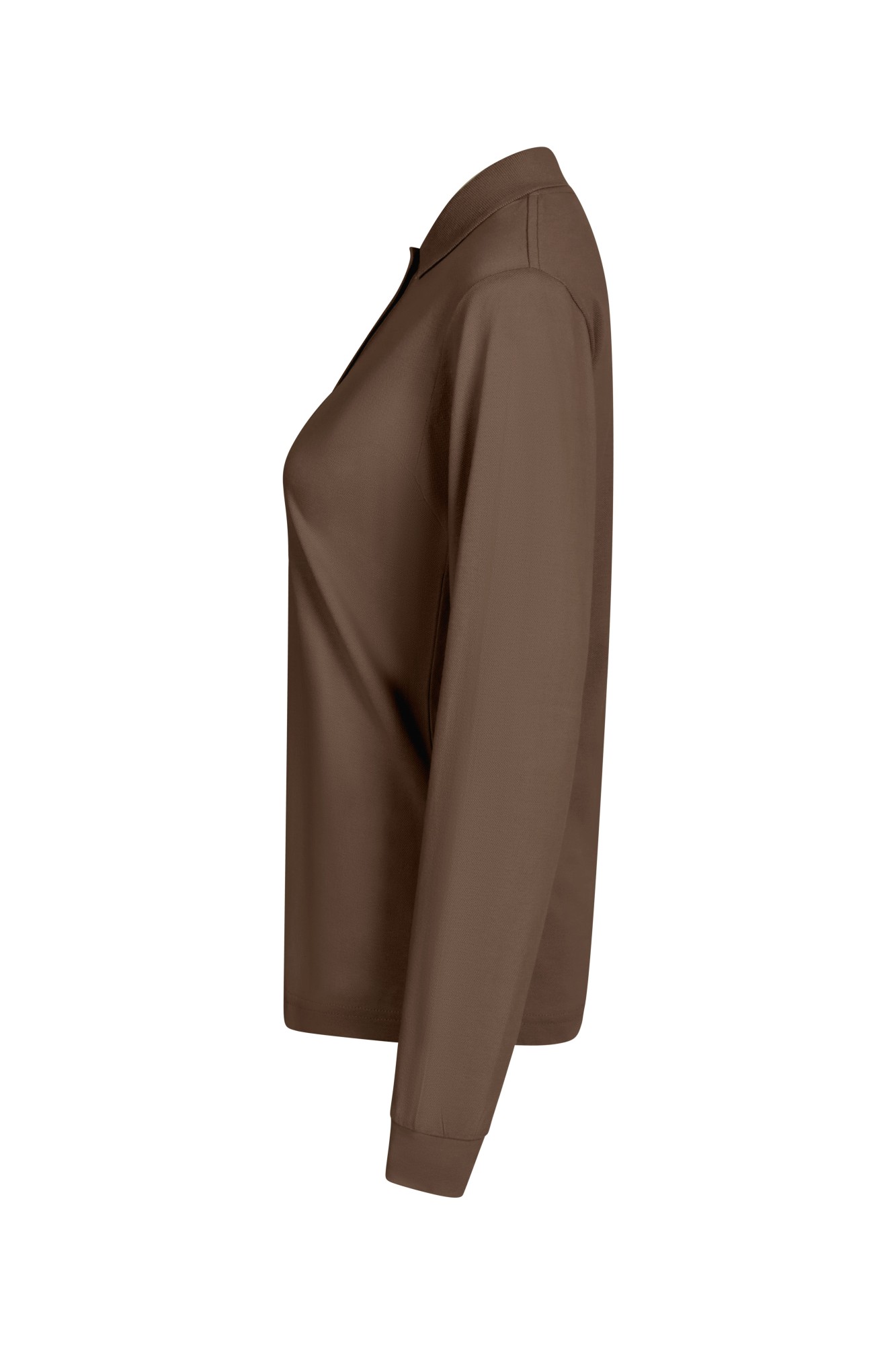 PL200WC.POLO MANGA LARGA MUJER MOCHA XS