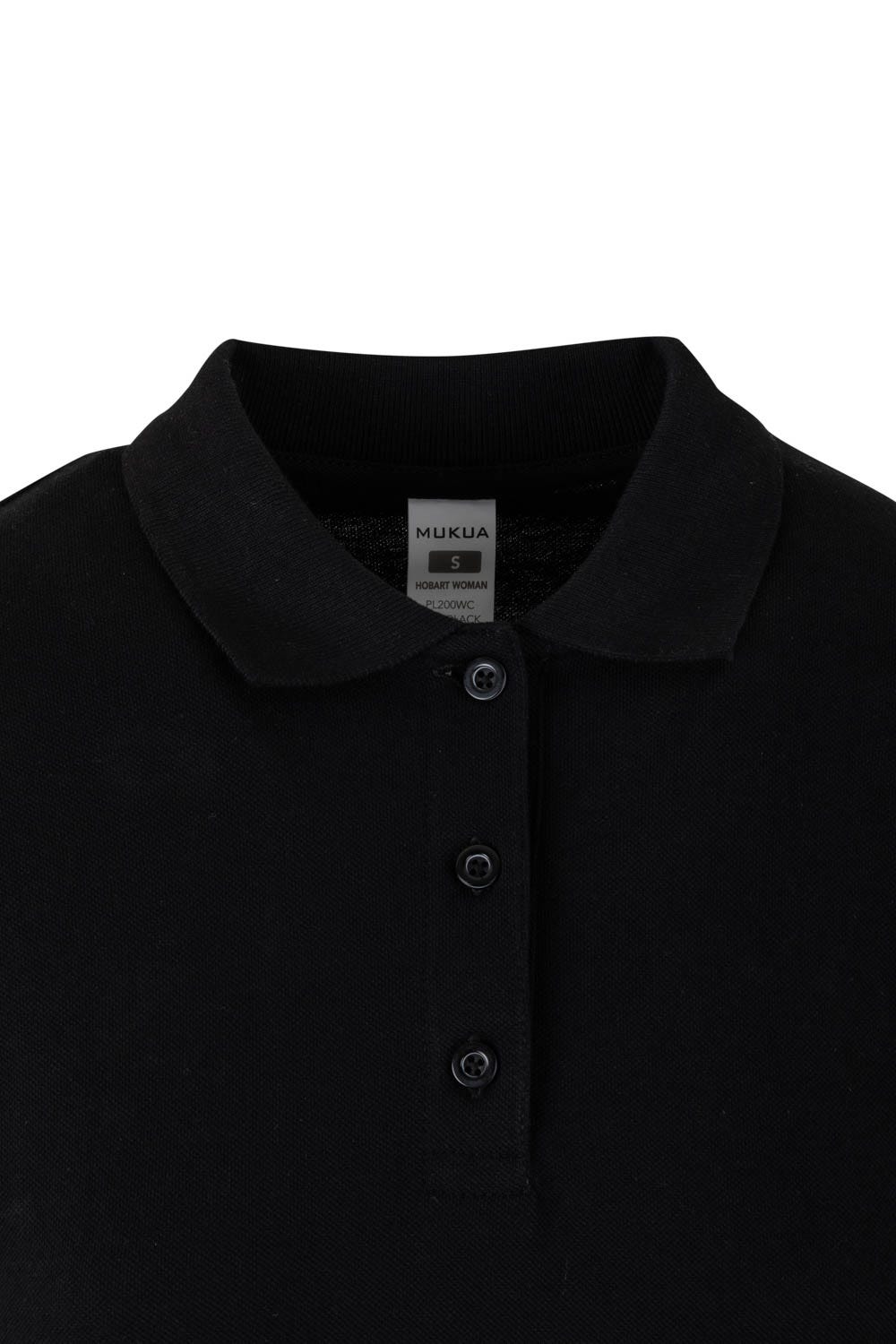 PL200WC.POLO MANGA LARGA MUJER BLACK 2XL