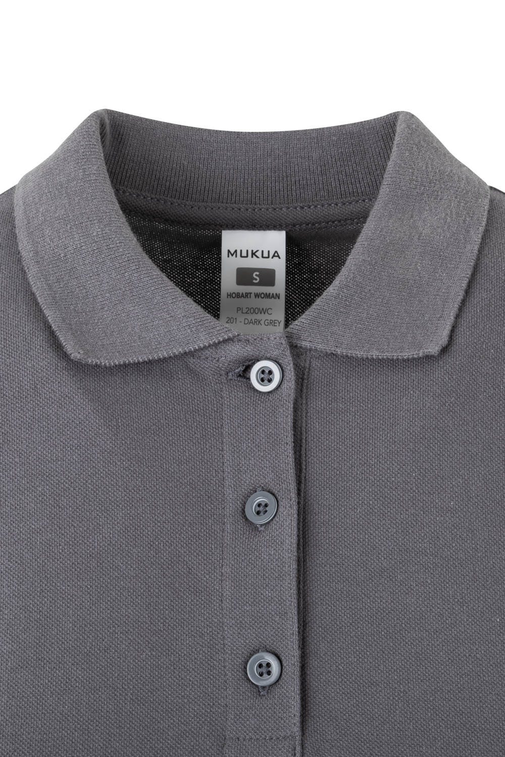 PL200WC.POLO MANGA LARGA MUJER DARK GREY 2XL