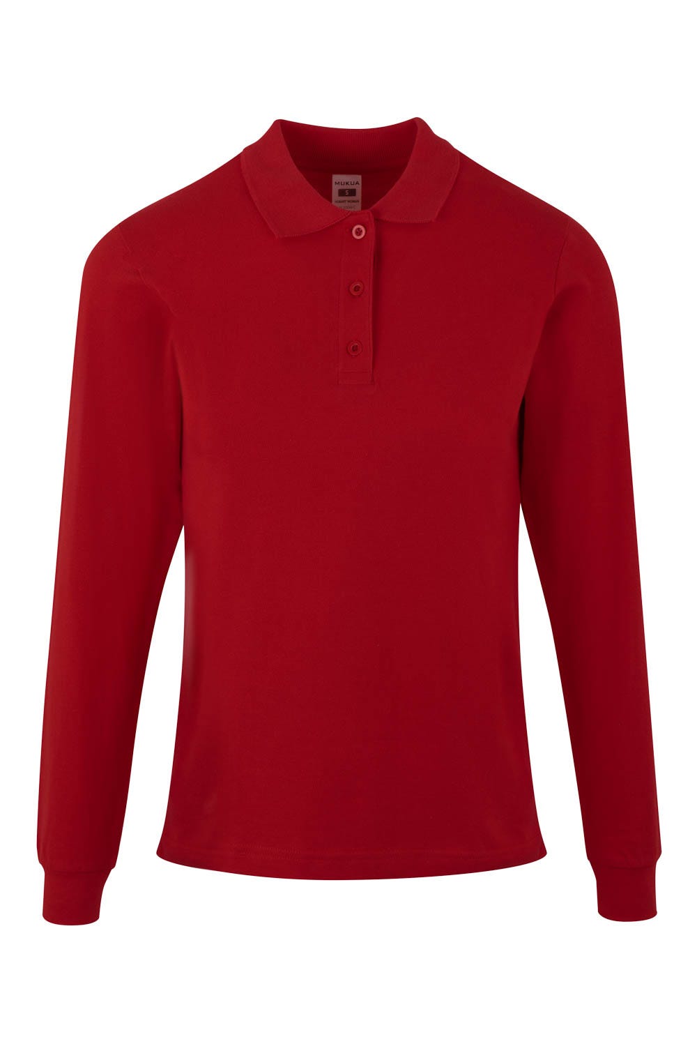 PL200WC.POLO MANGA LARGA MUJER RED 2XL
