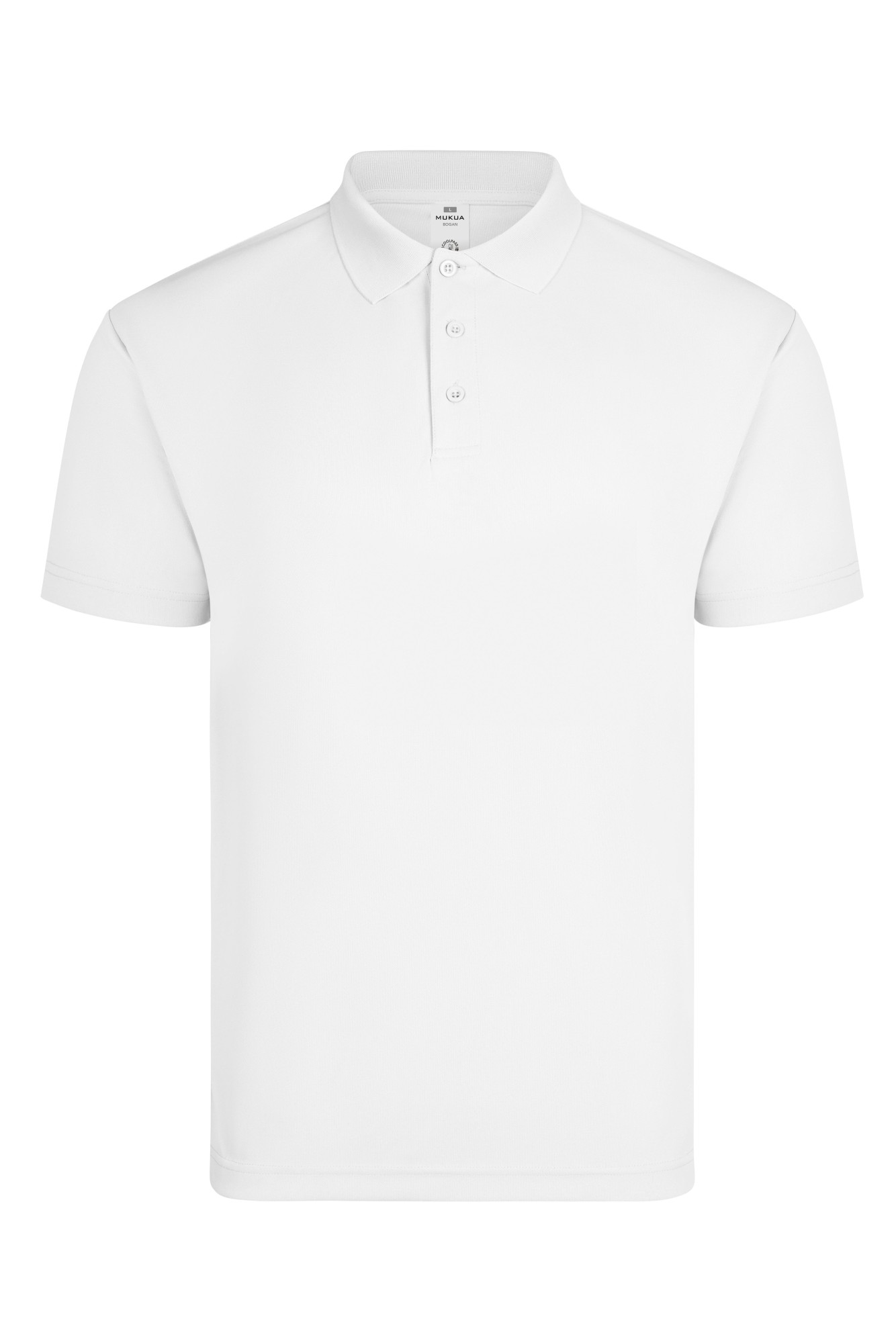 PS160U.POLO MANGA CORTA UNISEX WHITE S