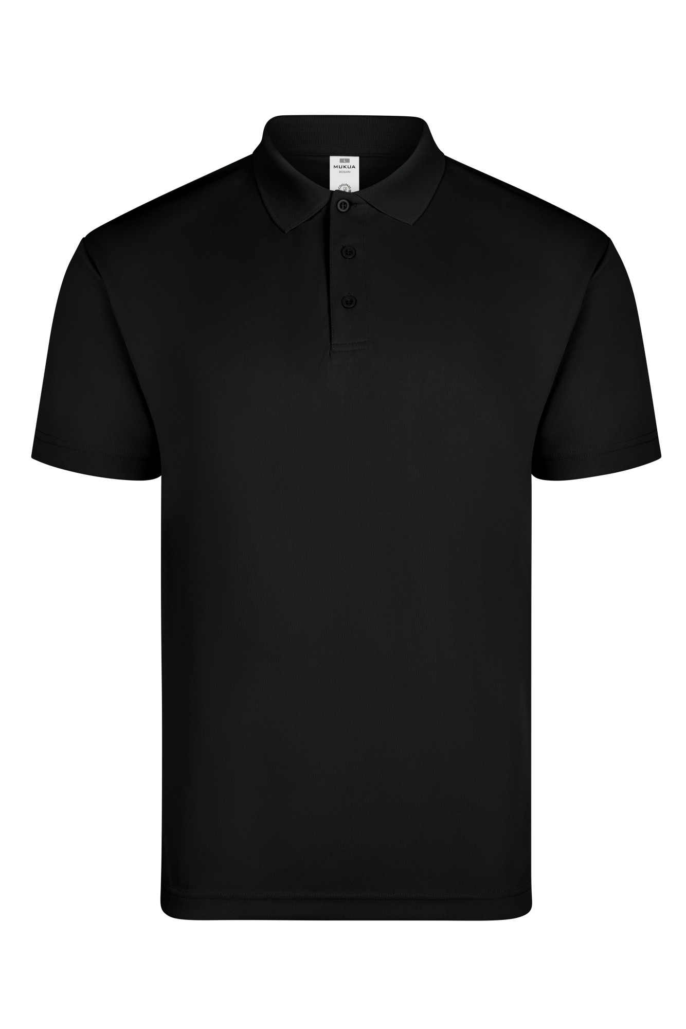 PS160U.POLO MANGA CORTA UNISEX BLACK S