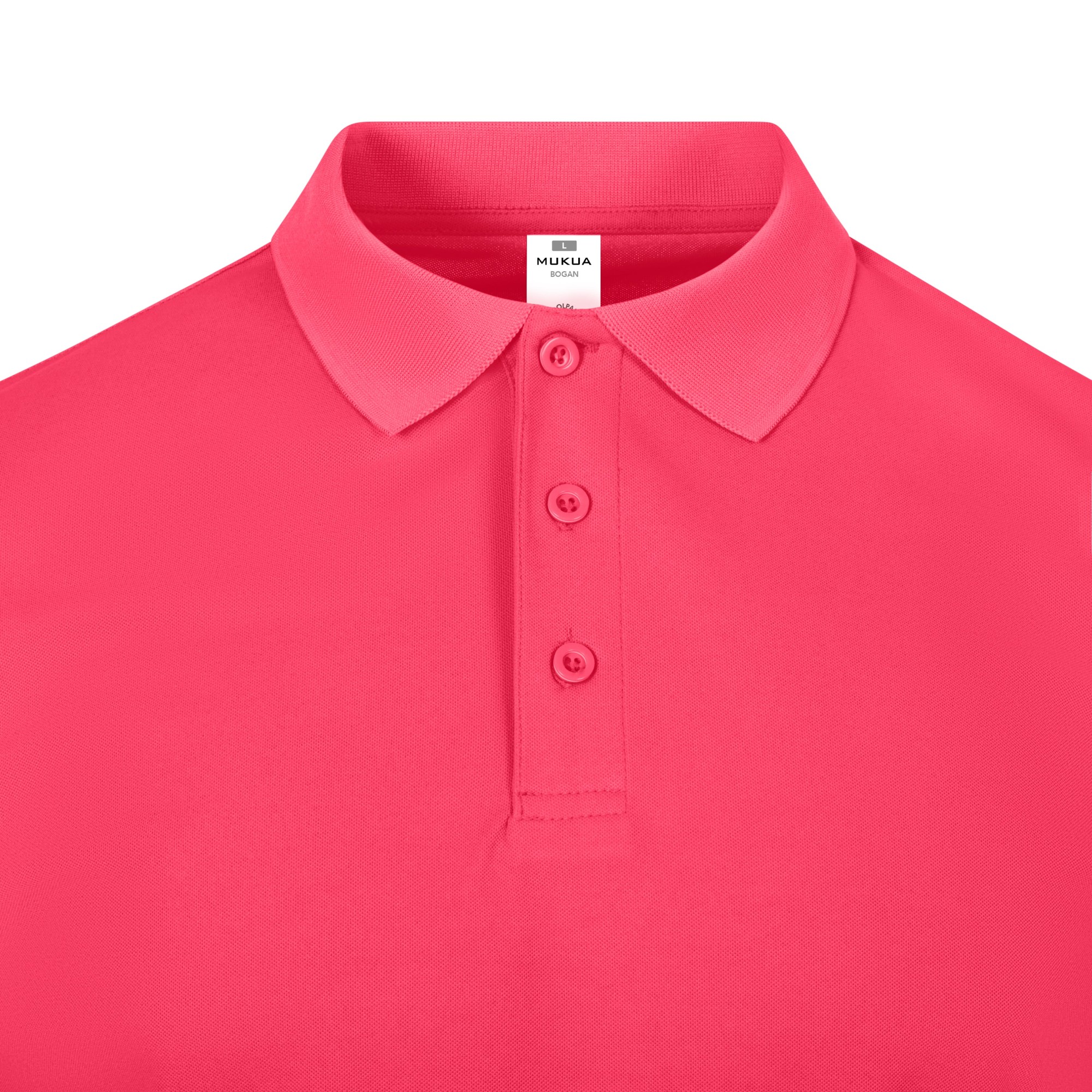 PS160U.POLO MANGA CORTA UNISEX FLUOR CORAL S