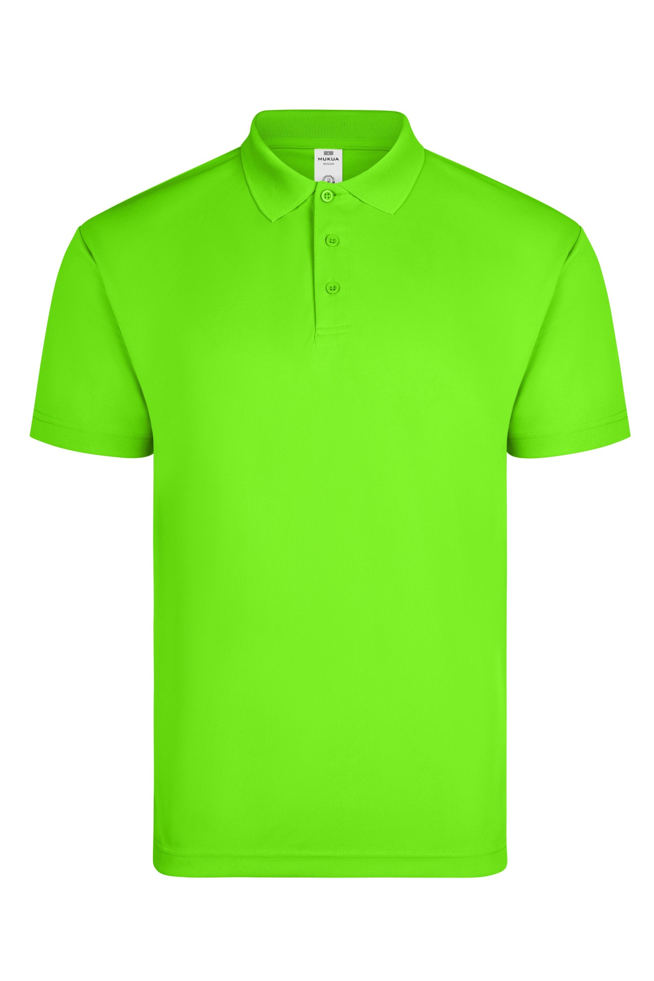 PS160U.POLO MANGA CORTA UNISEX LIME FLÚOR S