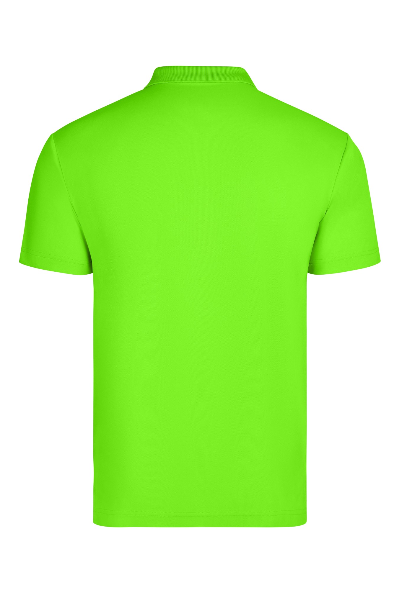 PS160U.POLO MANGA CORTA UNISEX LIME FLÚOR S
