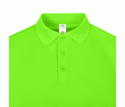 PS160U.POLO MANGA CORTA UNISEX LIME FLÚOR S