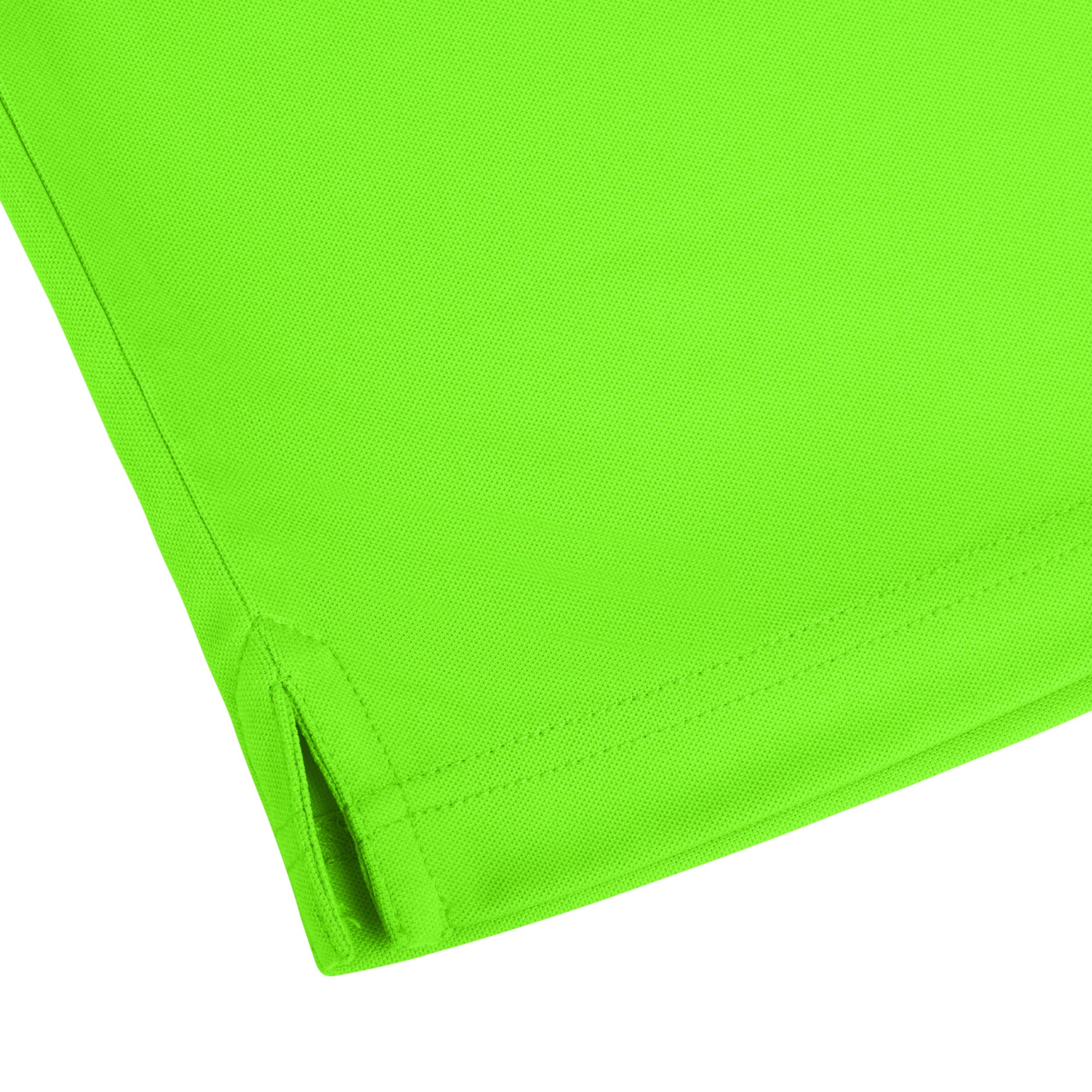 PS160U.POLO MANGA CORTA UNISEX LIME FLÚOR S