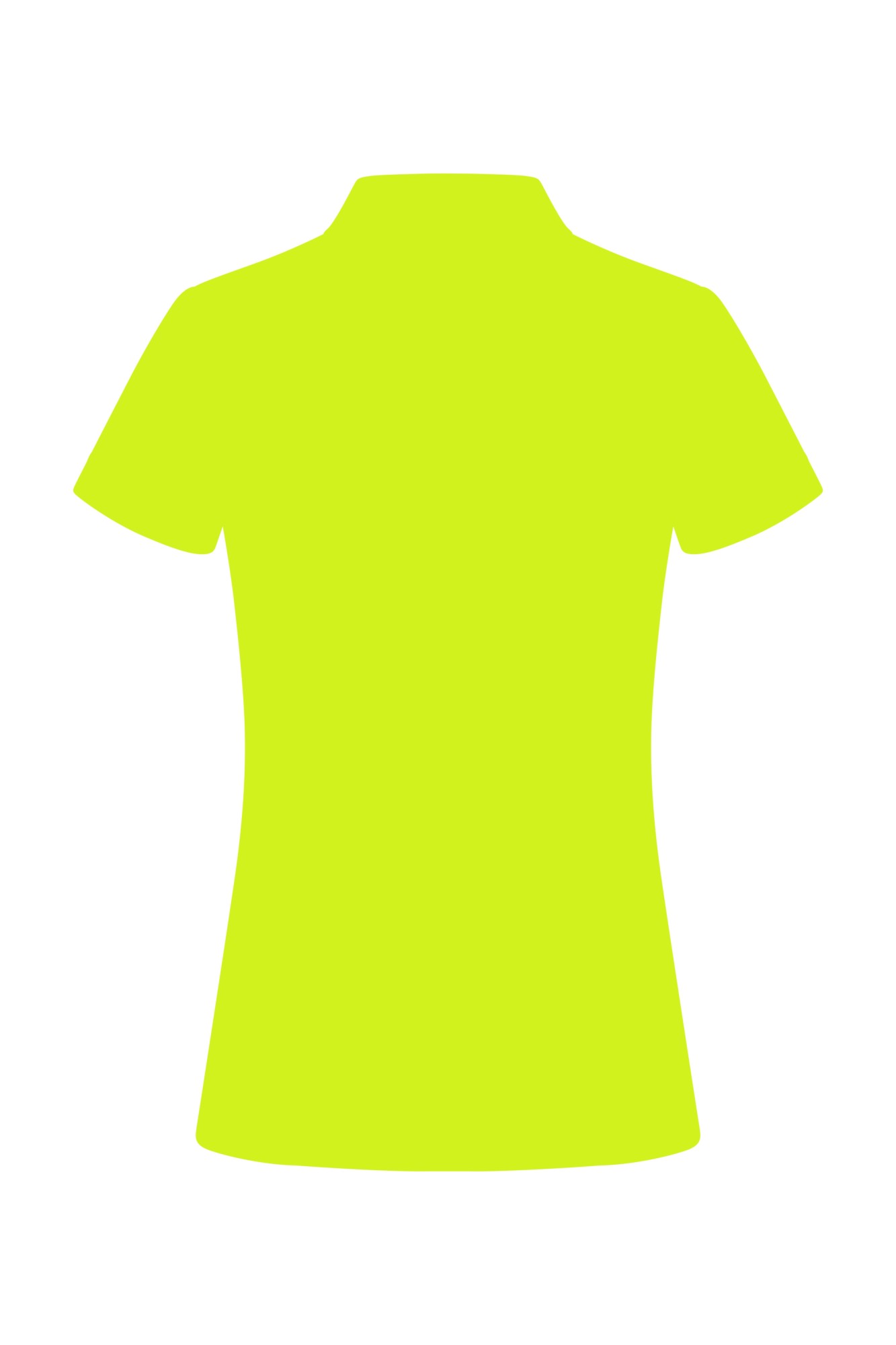 PS160W.POLO MANGA CORTA MUJER FLÚOR YELLOW XS