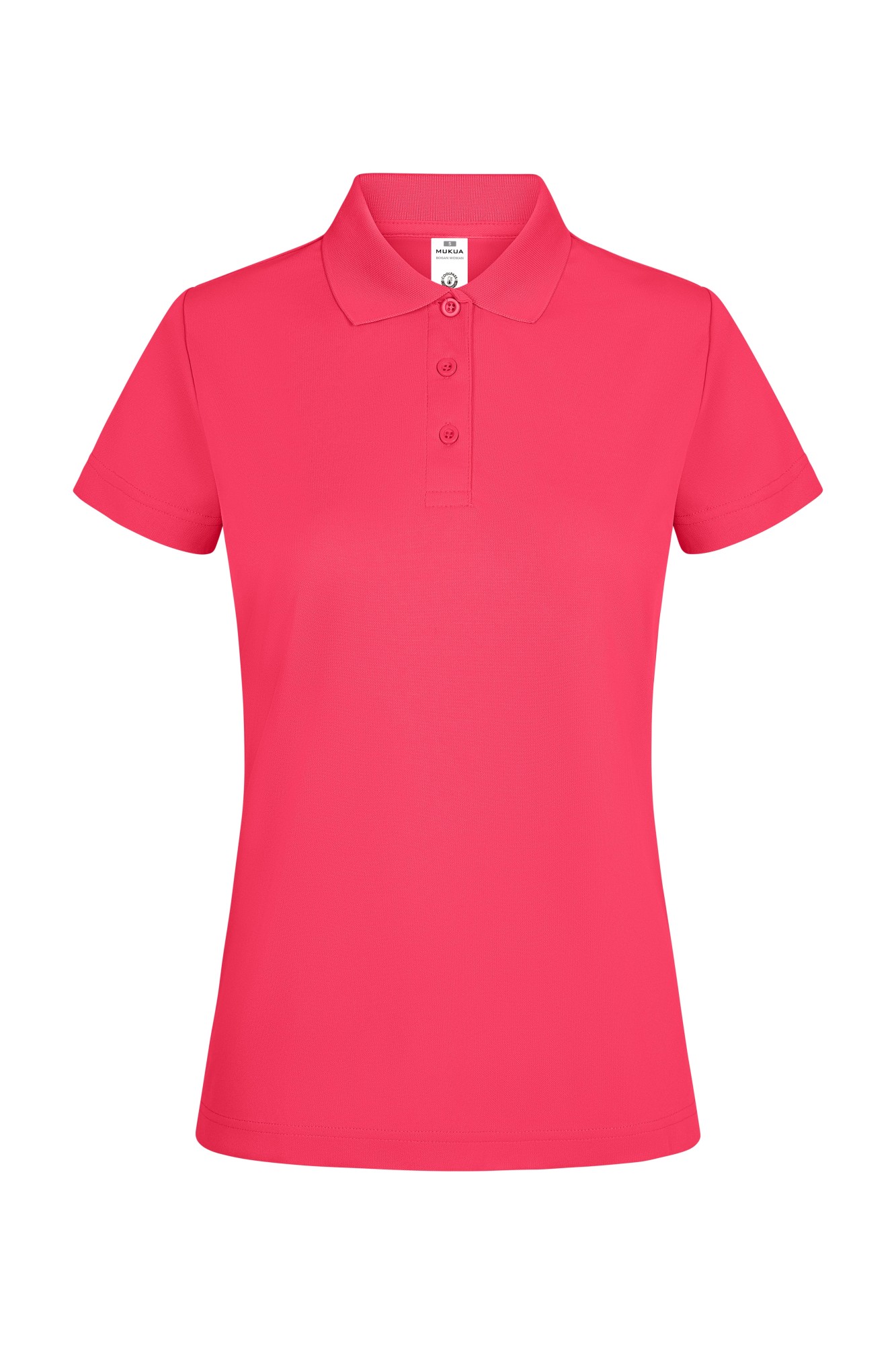 PS160W.POLO MANGA CORTA MUJER FLUOR CORAL XS