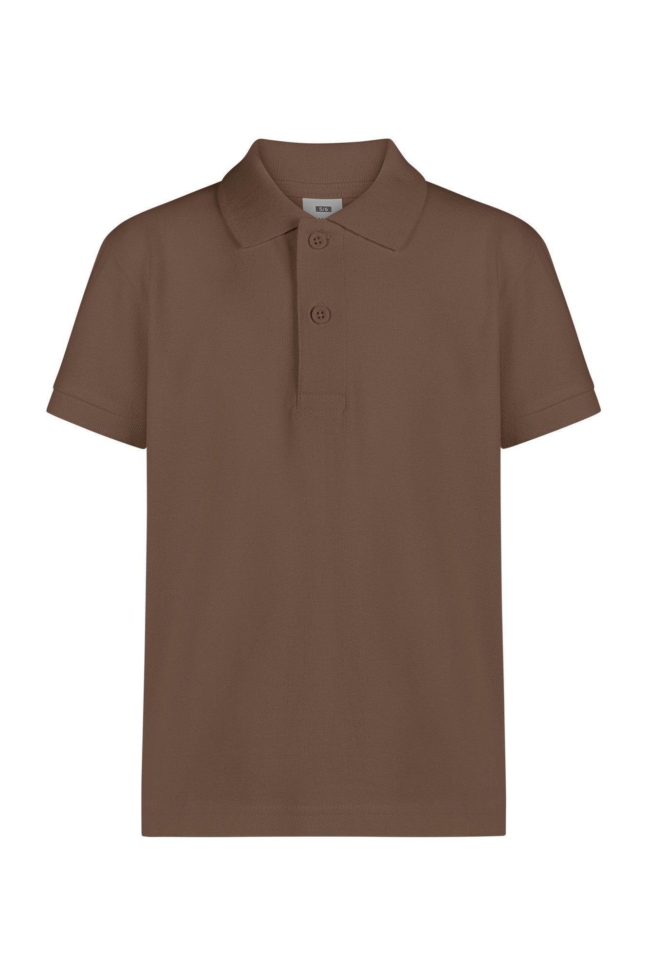 PS200KC.POLO MANGA CORTA KIDS MOCHA 1/2